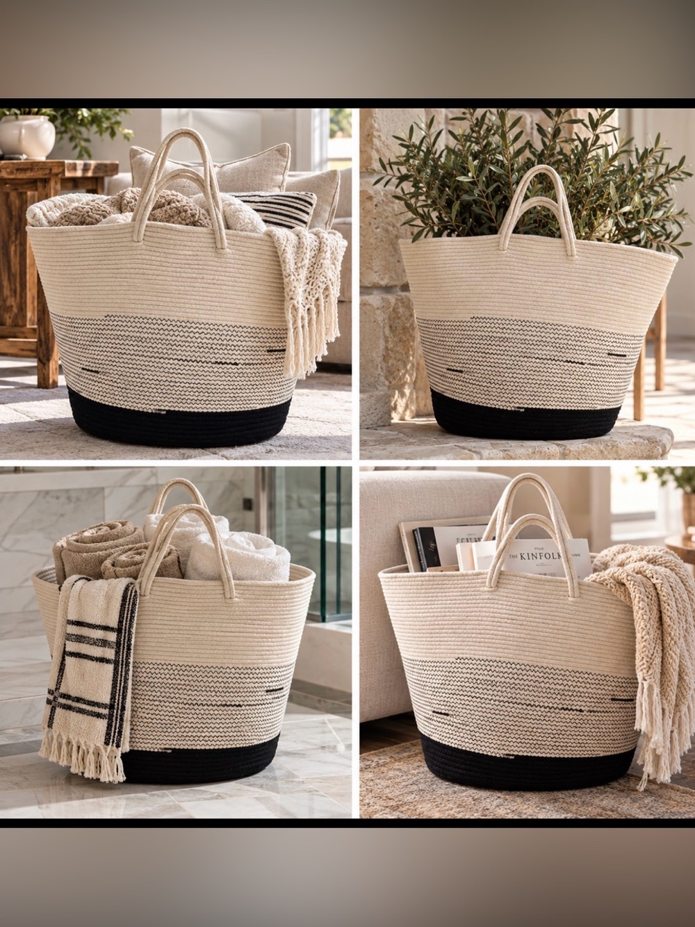 Laundry/Storage Basket with Handles Woven PriceFirm